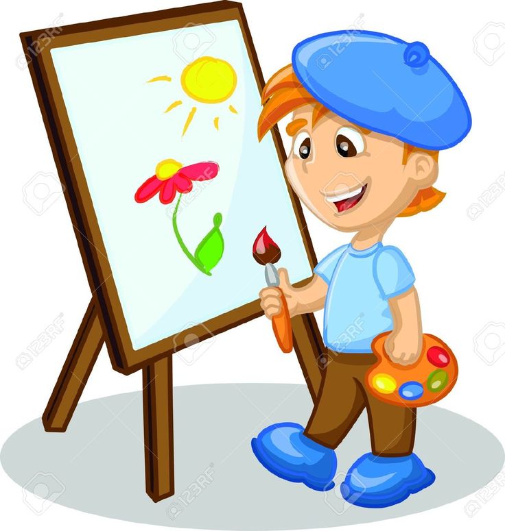 Kids Painting Clipart
