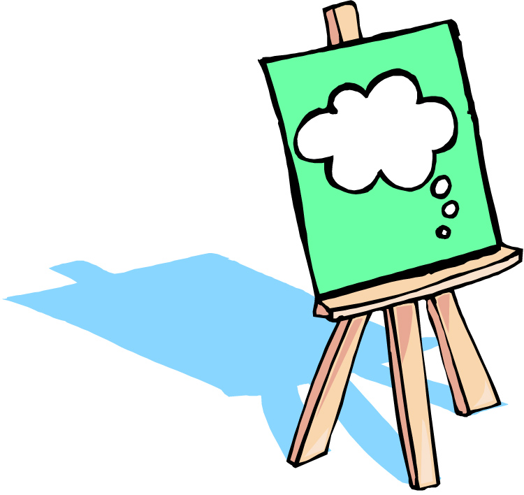 Free easel cliparts.