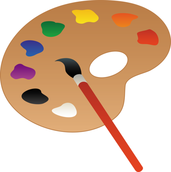 Artist palette symbol.