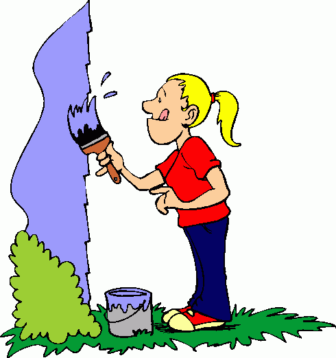 People painting clipart