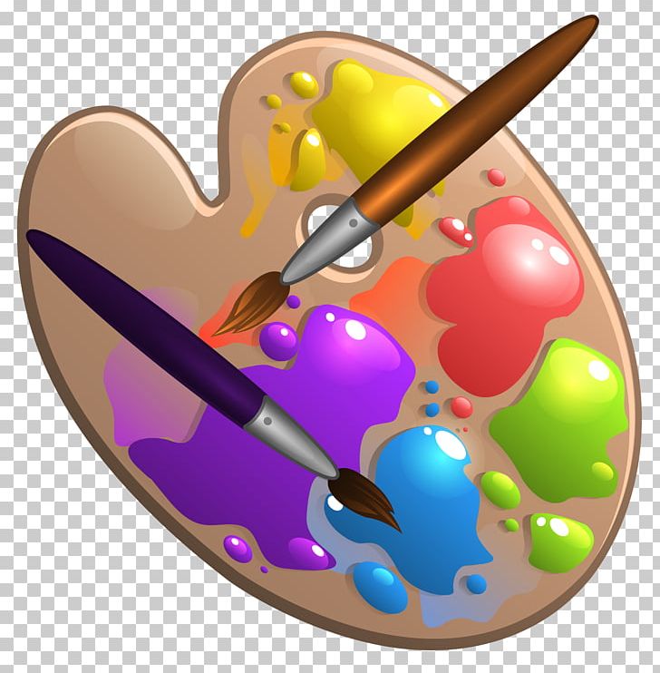 Palette painting png.