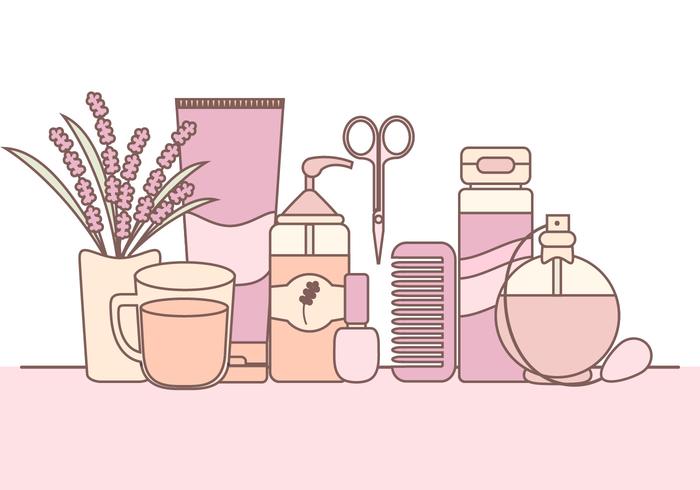 Vector Illustration of Skin Care Products
