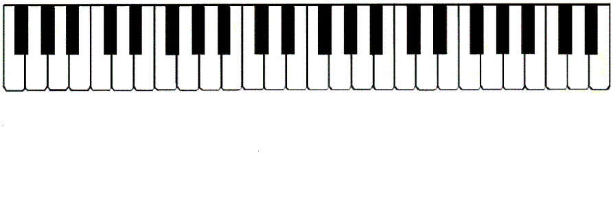 104 piano keyboard.
