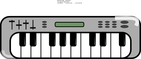 Piano keyboard clipart.