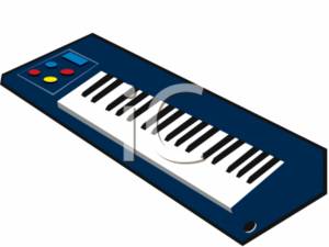 Electric piano keyboard.