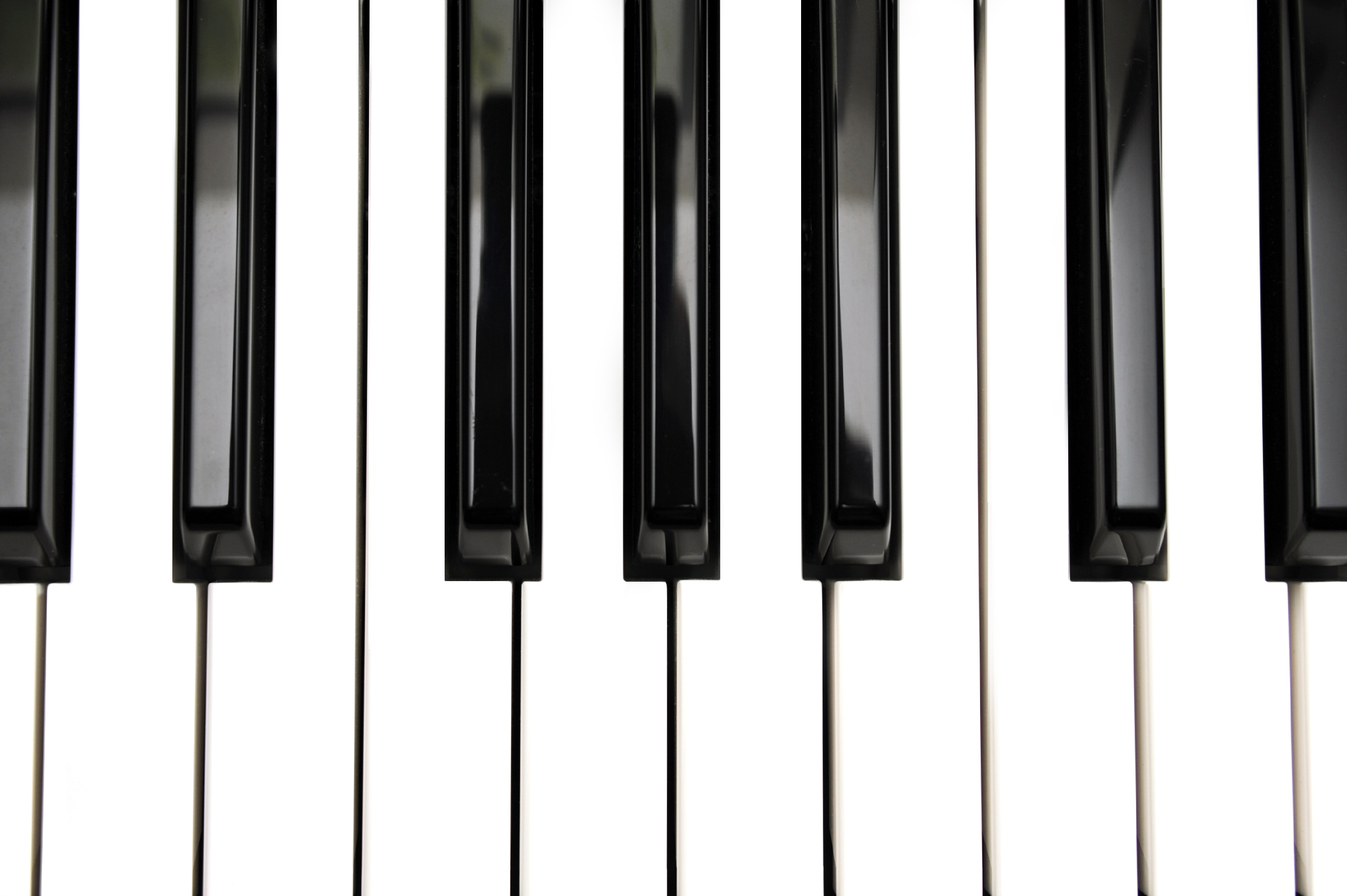 Digital piano keys.