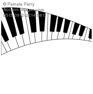 Piano Keyboard Clipart Black And White