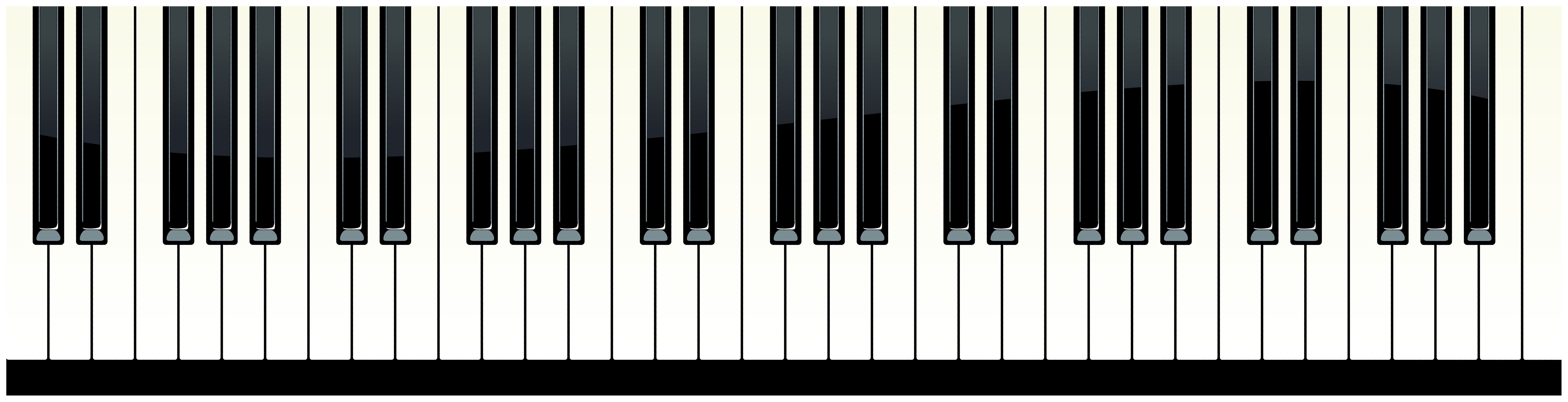 Piano Keys PNG Clip Art Image