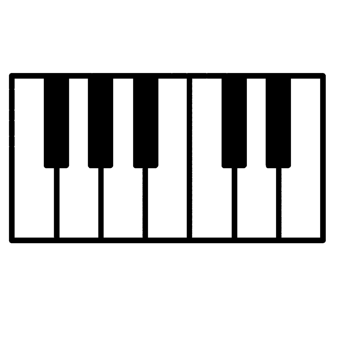 42 piano keys.