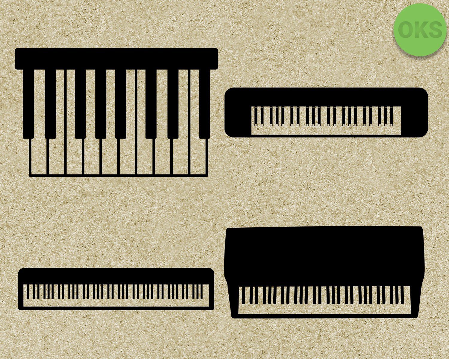 Piano keyboard svg, keyboard svg files, piano vector