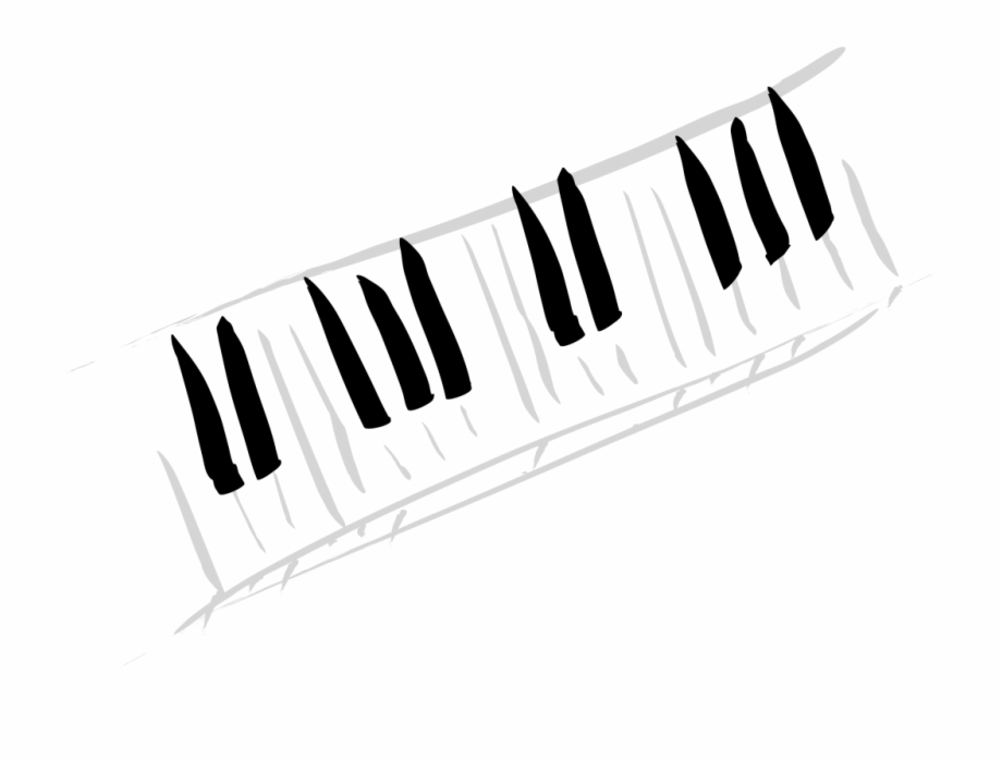Artistic piano keys.