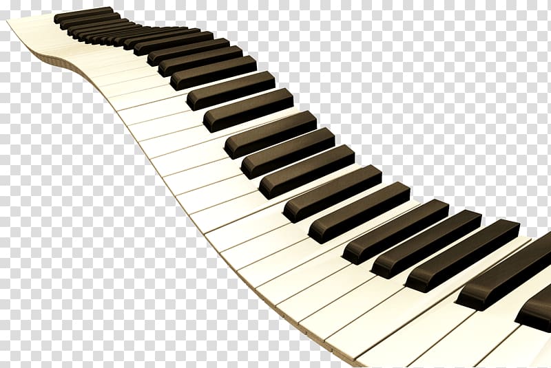White and black piano tiles illustration, Piano Musical