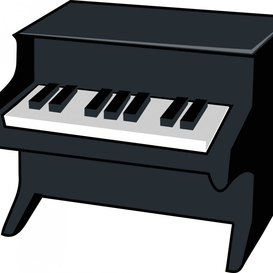 Piano cartoon clipart.