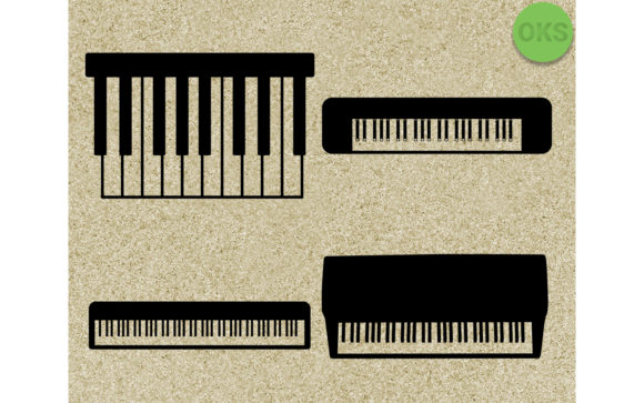 clipart piano keyboard vector
