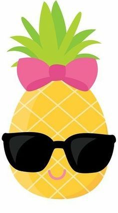 Pineapple Clipart, Cute Pineapple Clip Art , Sunglasses