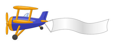 Plane with banner clipart