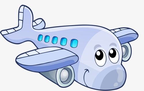 clipart plane cute cartoon