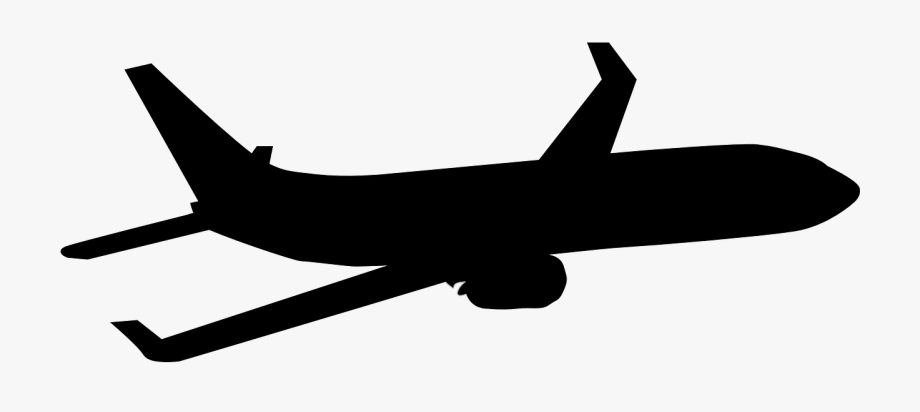 Airplane silhouette clip.
