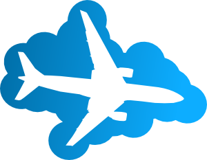 Plane In The Sky Clip Art at Clker