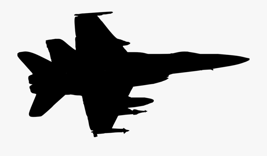 War silhouette airplane.