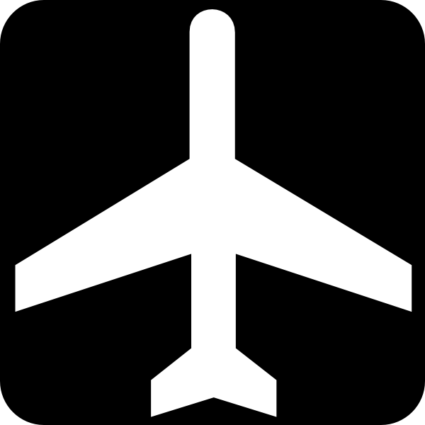 Black And White Aeroplane Clip Art at Clker