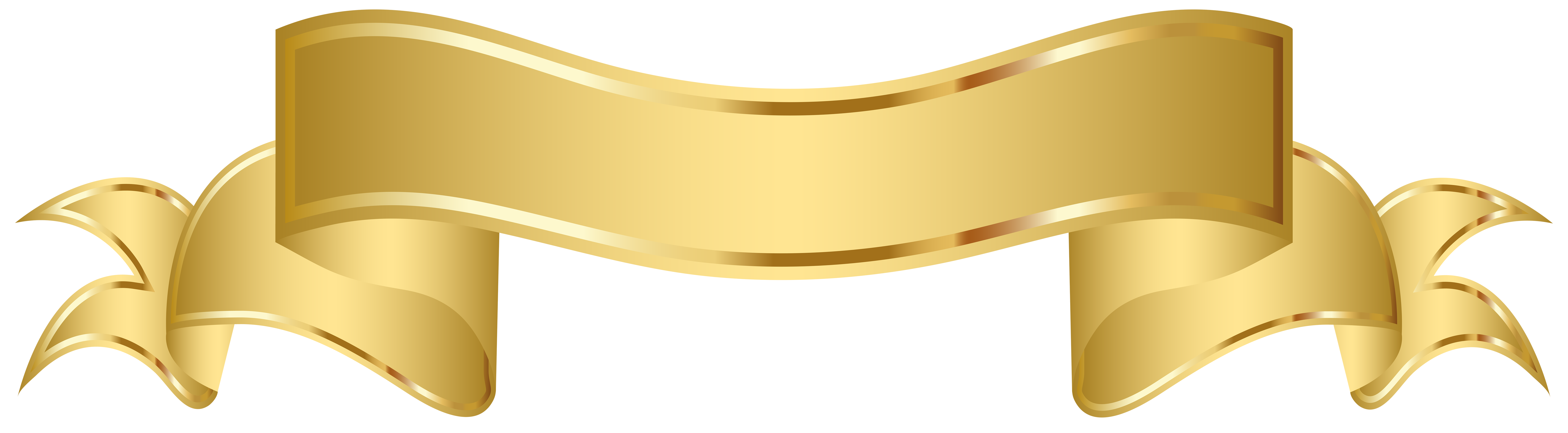 Gold Banner ClipArt PNG Image