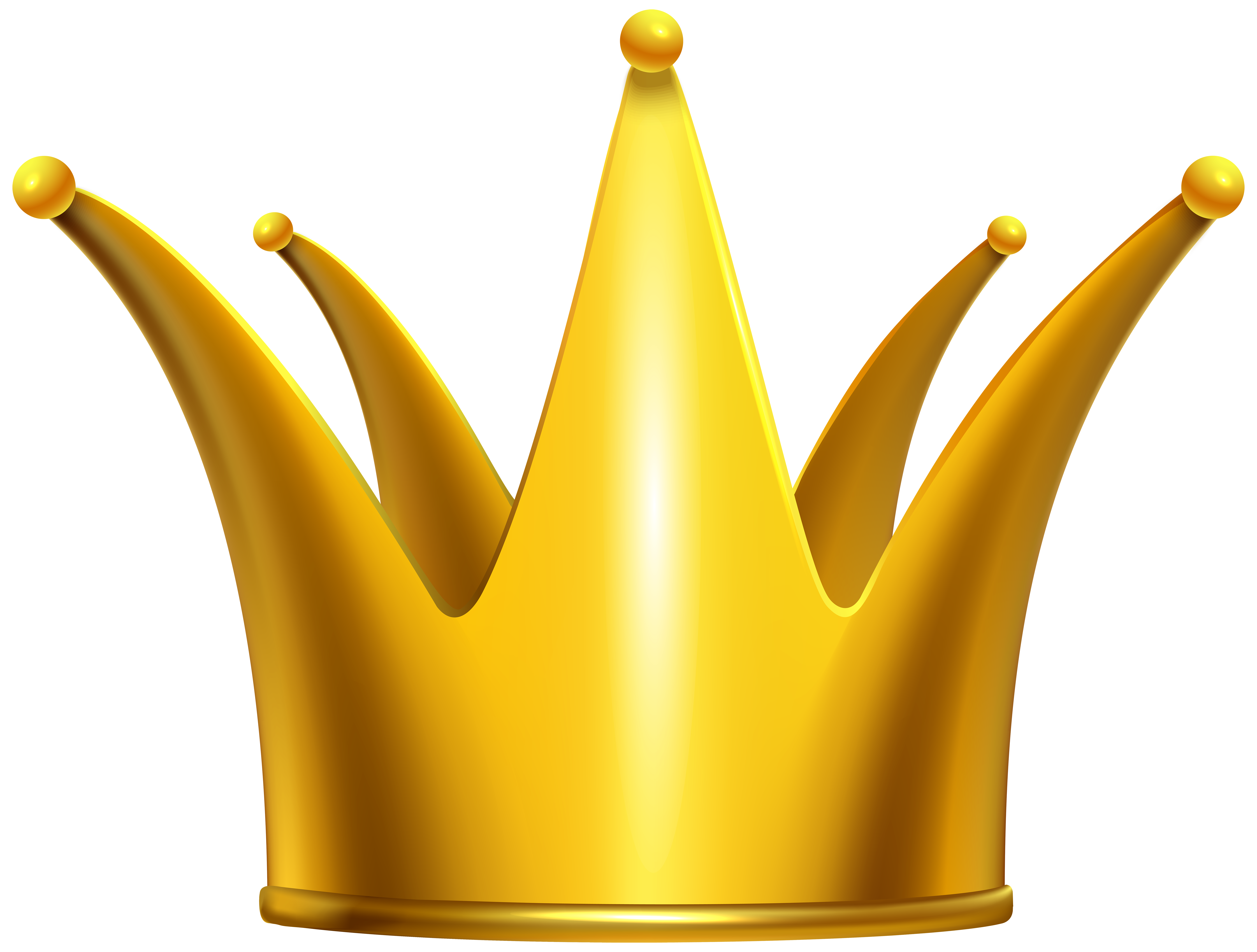 Golden crown clip.