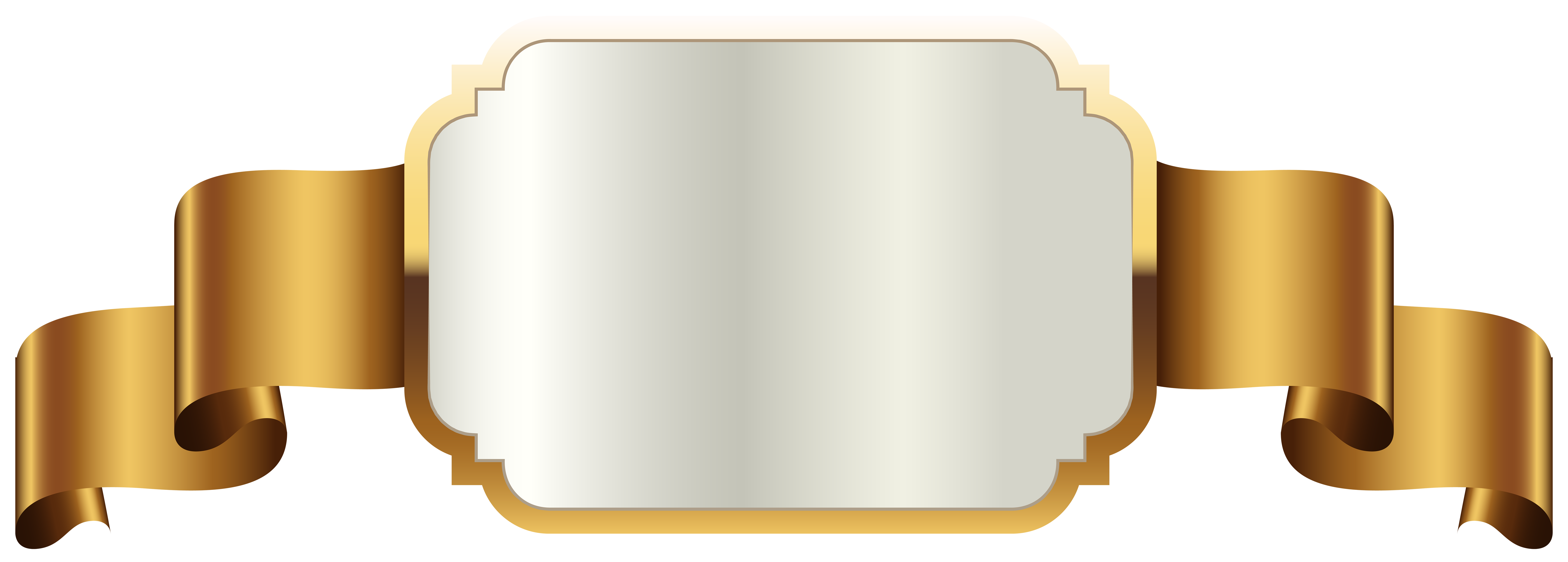 Gold Label Template Transparent PNG Clip Art Image