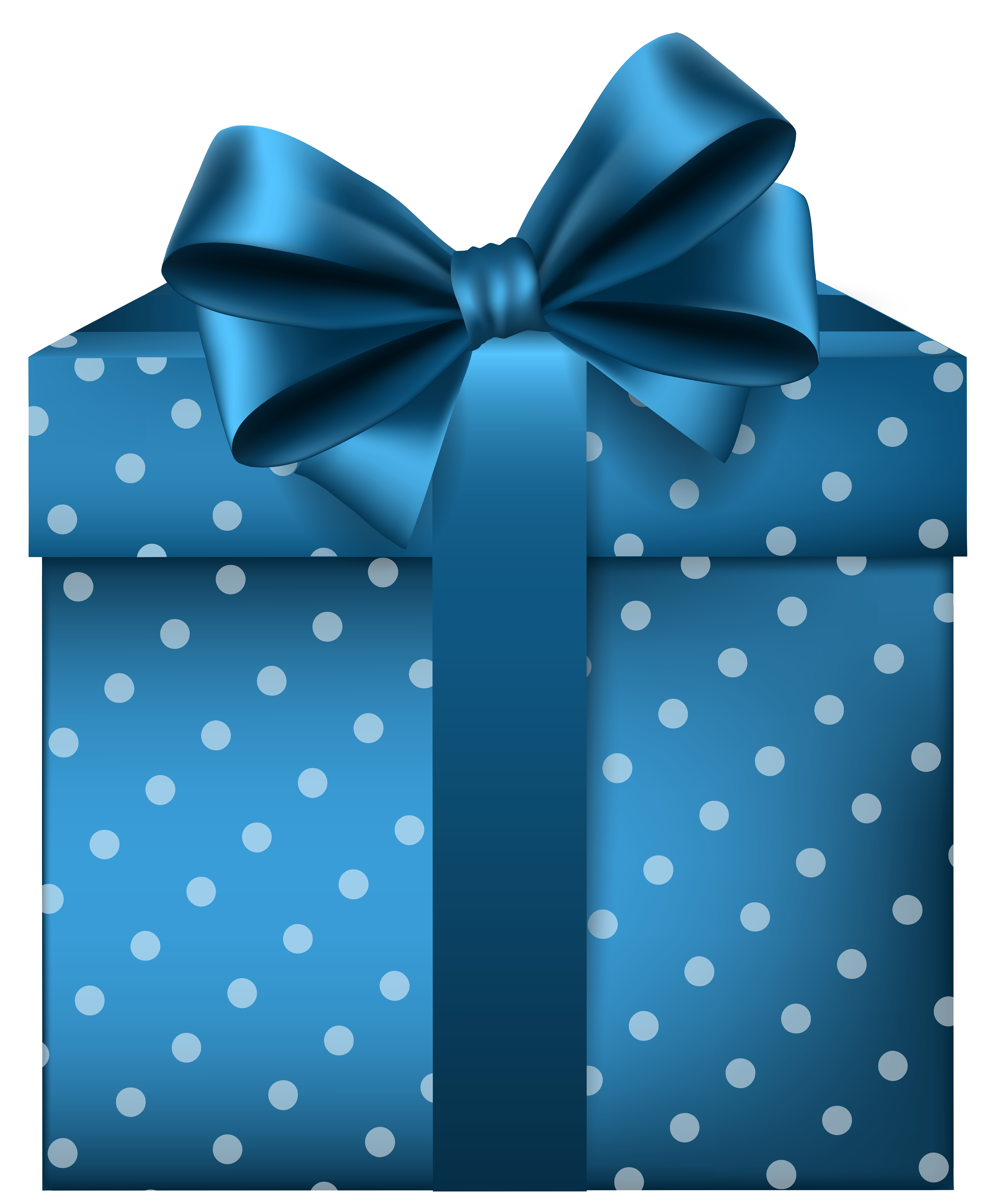 Blue gift png.