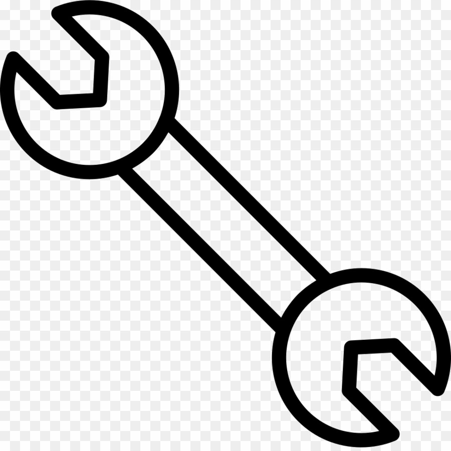 Wrench outline transparent.