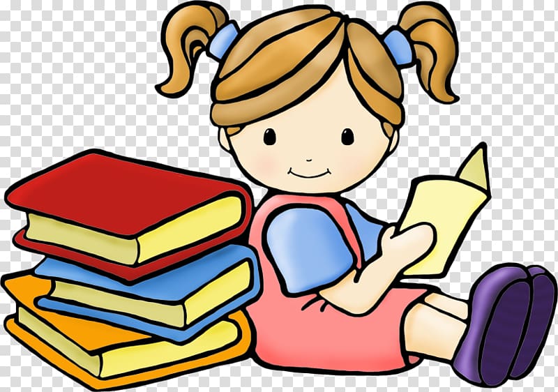 clipart reading books background