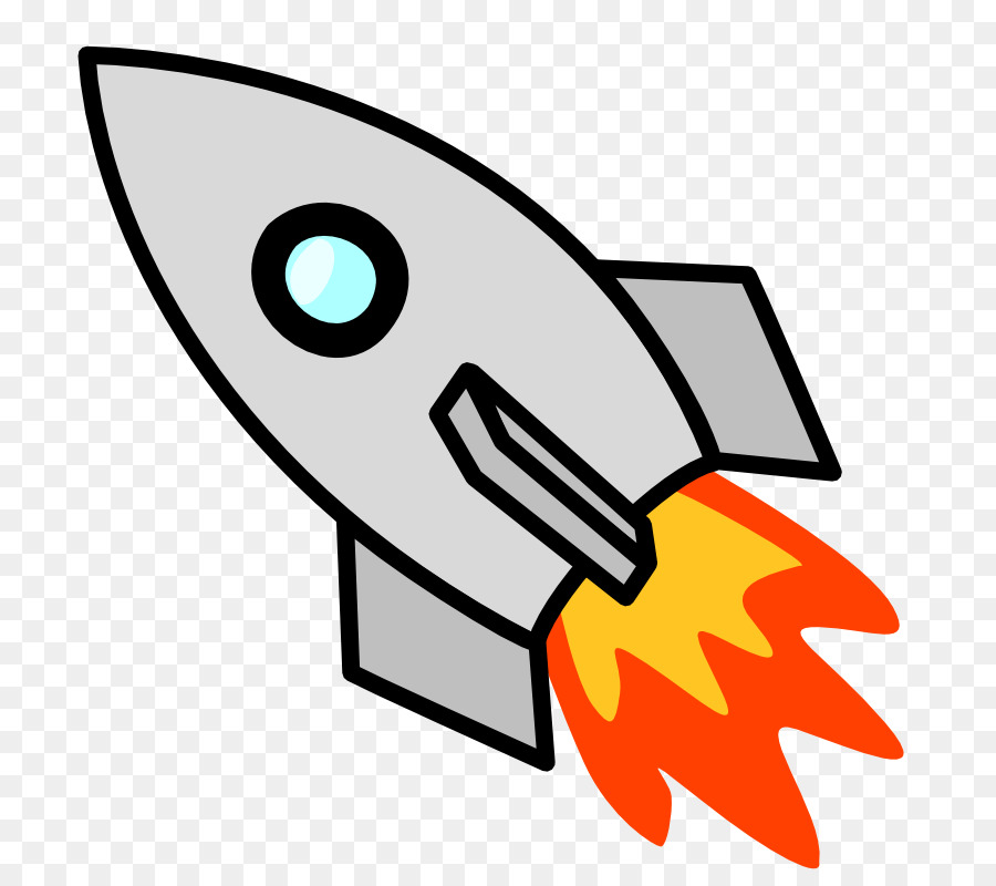 clipart rocket cartoon