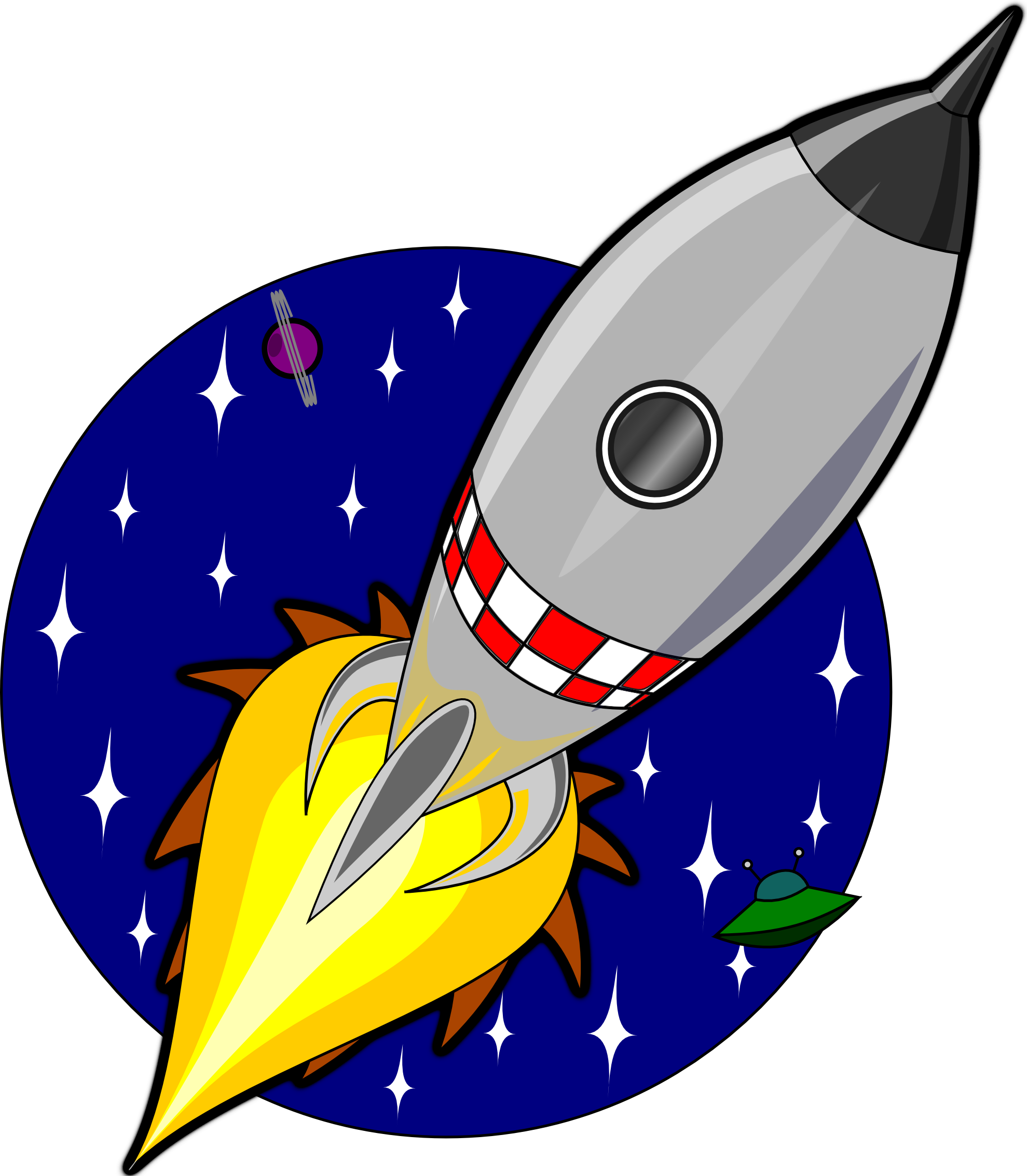 Rocket clip art.
