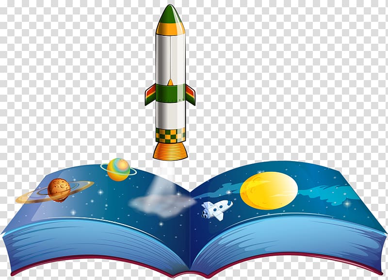 Book planet rocket.