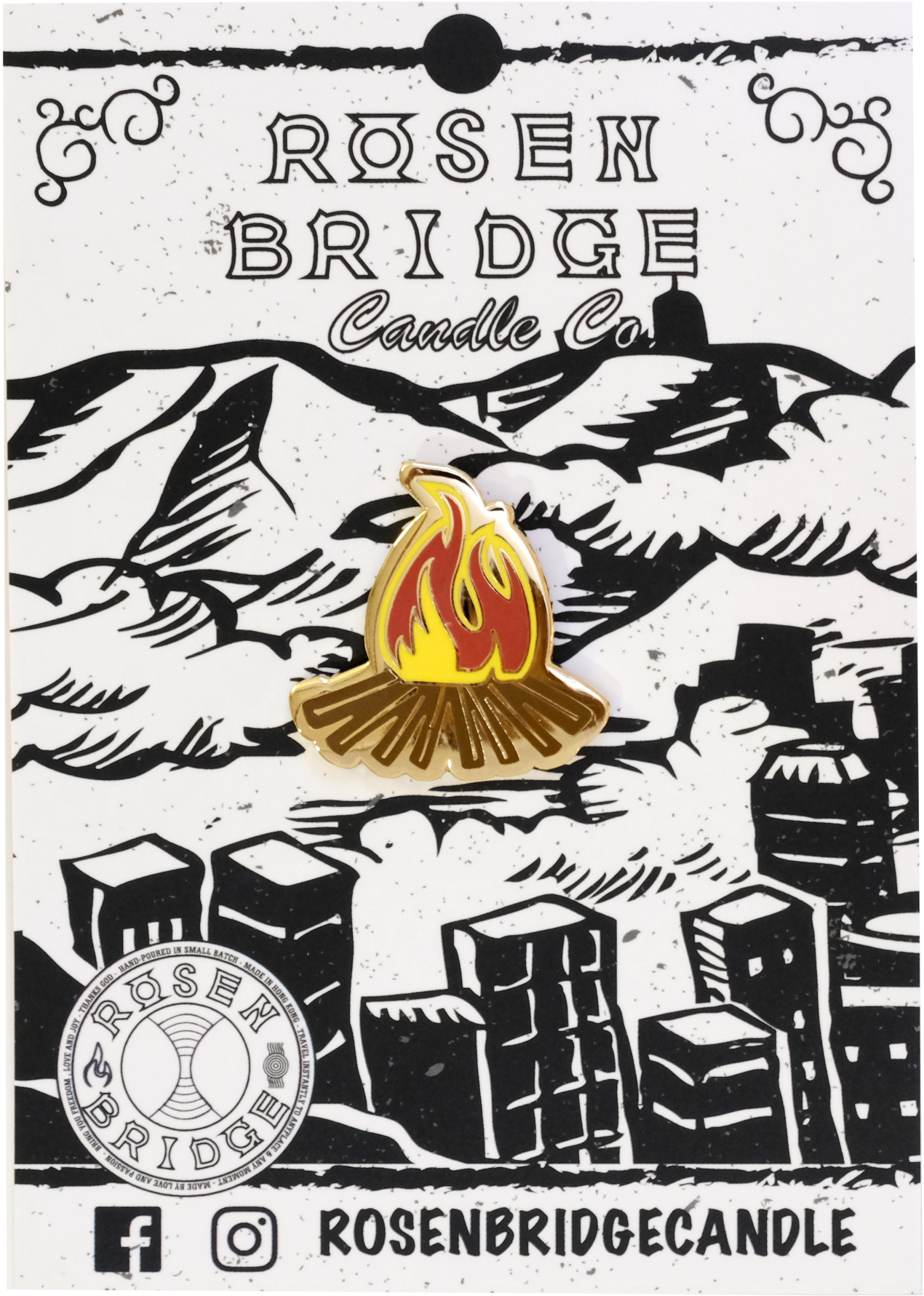 Rosen Bridge Campfire Pin Clipart