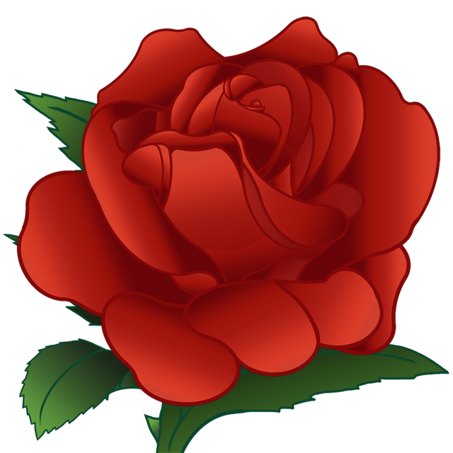 Clipart rote rose