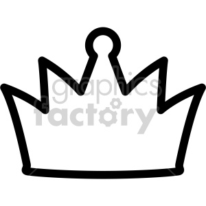 Crown outline with.