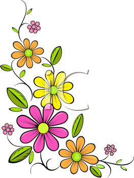 Royalty Free Daisy Clip art, Flower Clipart