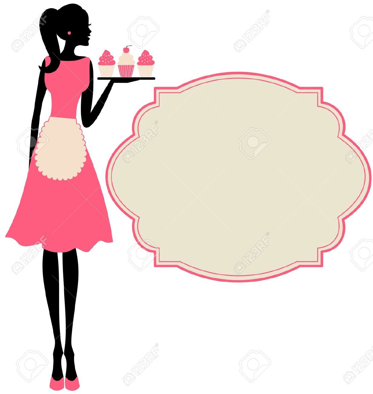 Woman Apron Cliparts, Stock Vector And Royalty Free Woman
