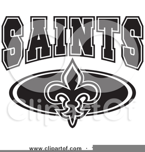Saints football clipart.