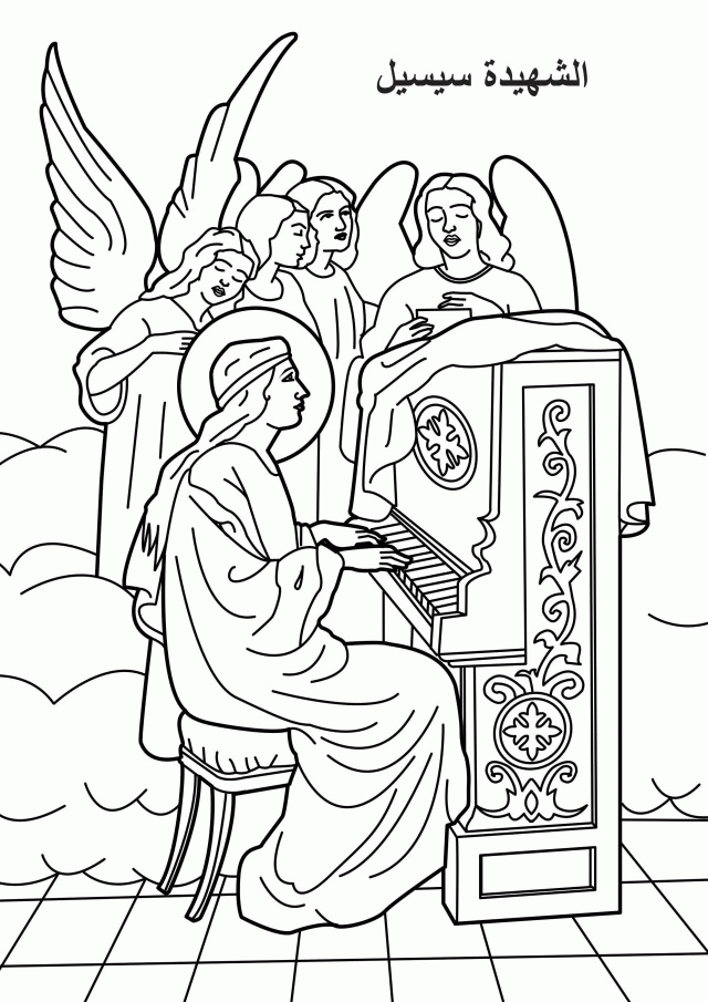 St Luke Colouring Pages Coloring Pages Of Saints