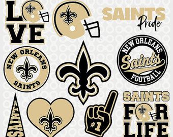 New Orleans Svg Files, Football Clipart, Svg Cameo,Saints