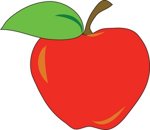 School apple clip.