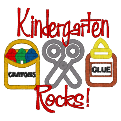 Kindergarten rocks school.