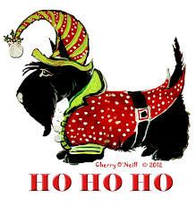 Image result for Christmas Scottie clipart