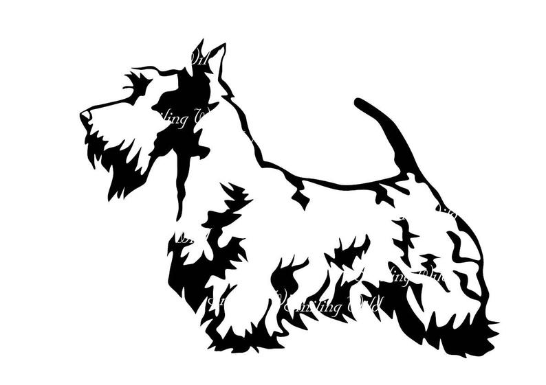 Scottie Dog Drawing