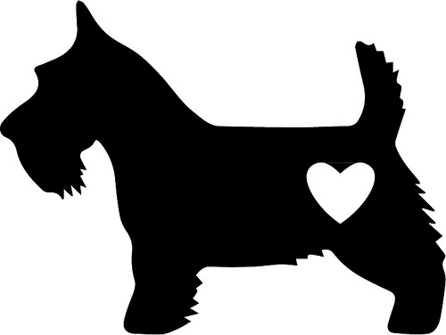 clipart scottie dog silhouette