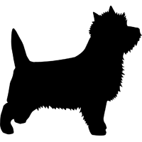 Cairn terrier silhouette