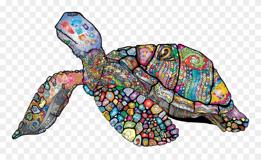 Sea turtle rendered.