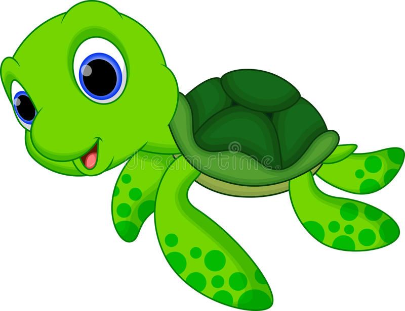Cute turtle cartoon.